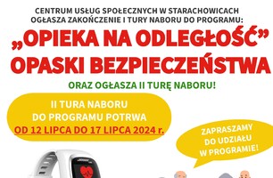 Rusza II nabór do Programu ,,Opieka na odległość" - opaski bezpieczeństwa