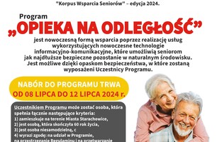 Rusza nabór do Programu ,,Opieka na odległość" - opaski bezpieczeństwa